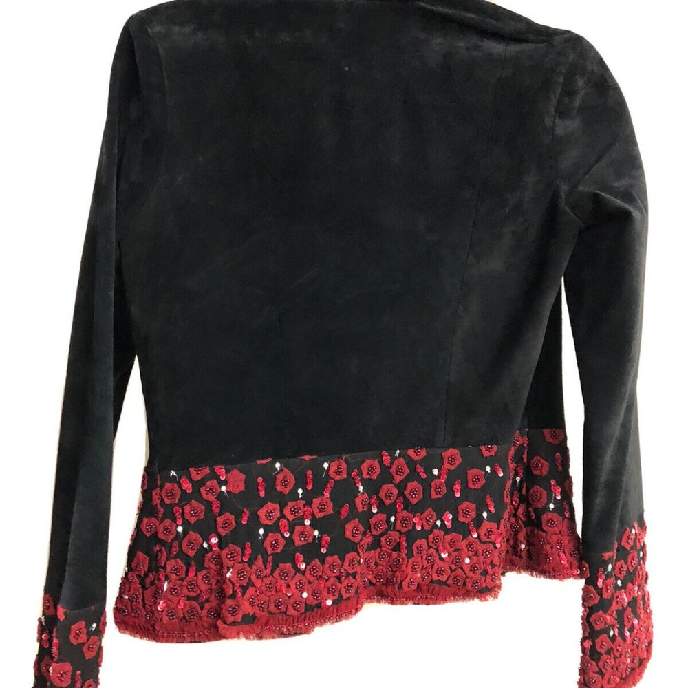Gorgeous Betsey Johnson Suede Jacket Size Small - Picture 2 of 3